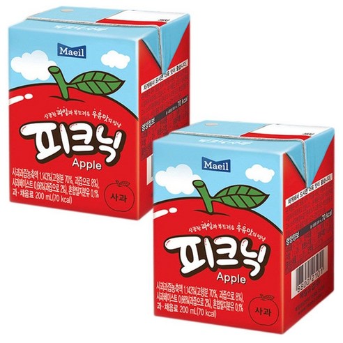 상큼한 하루를 위한 선택, 매일 피크닉 사과 주스!