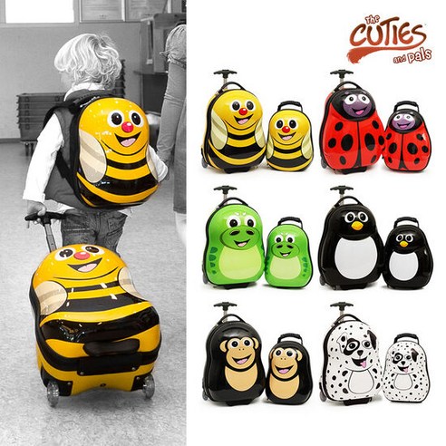 꿈과 함께 떠나는 특별한 여행, 큐티앤펄스 아동용 캐리어 + 백팩 SET