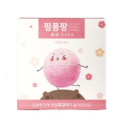 미스플러스 캐릭터 바스볼 핑퐁팡 로라, 120g, 1개