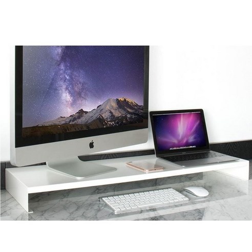 좁은 책상, 답답한 시야? 메탈 듀얼 모니터 받침대로 해결! (아이맥/대형 모니터 완벽 지원) 모니터받침대300mm