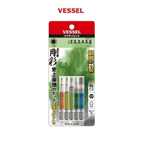 베셀 강력 고사이 육각 비트세트 GS5P-31, 1개