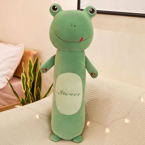 CNTCSM 성인 액착인형 캐릭터 바디필로우 긴베개, 개구리, 110cm