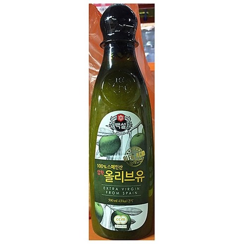 당일발송 백설 올리브유( 500ml), 3개, 500ml