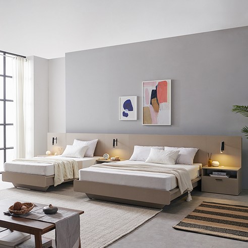 호텔 스위트룸의 아늑함을 내 방으로, 알파침대 엘레나 프레임