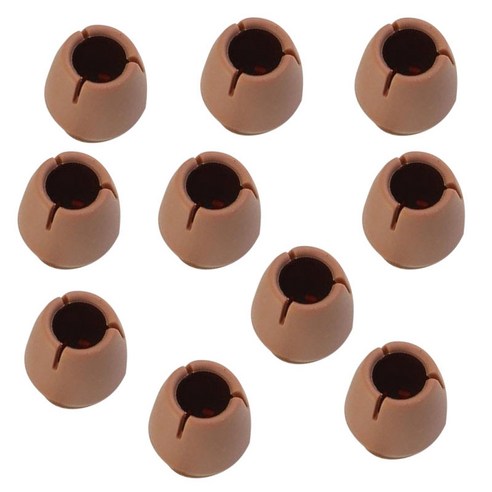 10Pcs 가구 다리 커버 의자 다리 팁 패드 바닥 보호대 펠트 패드, 둥근 바닥 둥근 입 12-16mm, 설명