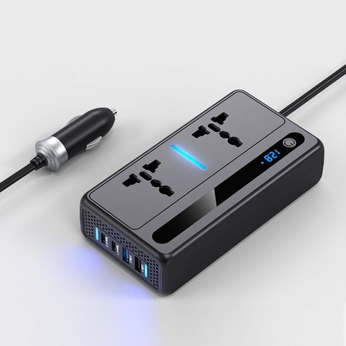 차량용 인버터 200W 12V 220V 60Hz 변압기 시거잭 충전기 IN-K200, 차량용 인버터 200W 변압기 IN-K200, 1개