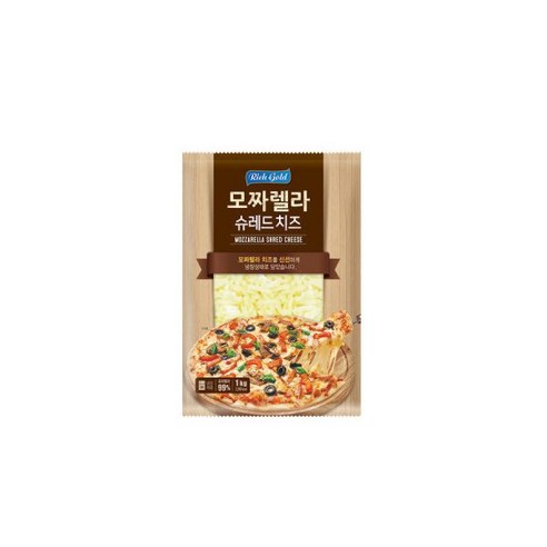 CJ 리치골드 모짜렐라 슈레드 치즈 1kg, 6개