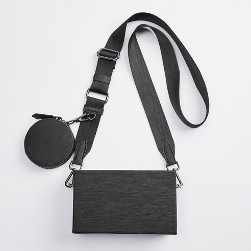 ZARA 자라 남성 가방 블랙 하드 미니 스퀘어백 크로스백