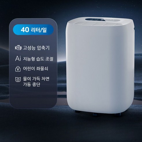 LuxyHome 가정용 음이온 제습기 대용량 산업용 겸용 제습기 30L 40L 60L 80L, 2. 40L