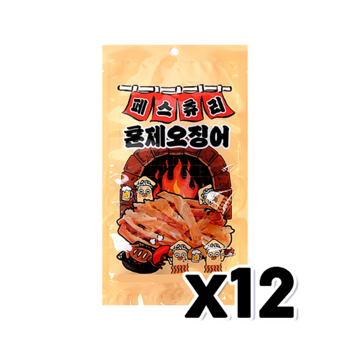 페스츄리 훈제오징어 술안주간식 30g x 12개