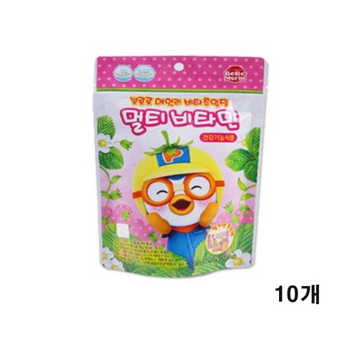 뽀로로 데일리 비타츄잉정 15개입 딸기맛, 3.5g, 5개