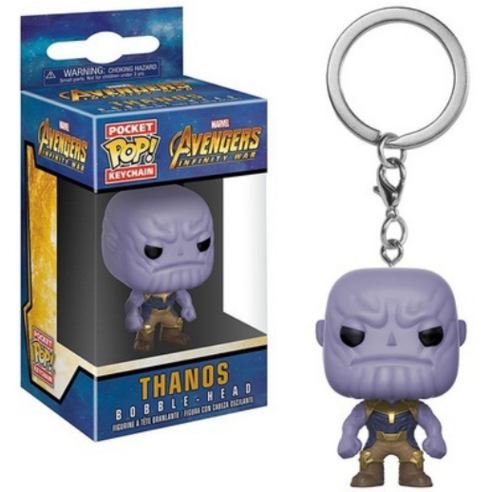 어벤져스 4Funko POP 캡틴 아메리카 그린 자이언츠 아이언맨 스파이더맨 14종 캐릭터 피규어 열쇠고리 키링 자동차 키홀더, 5cm, 타노스