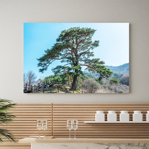 소나무 숲 복들어오는 그림 생기 금전운 재물운 민화 풍수 인테리어 집들이 선물, 23 길운 소나무