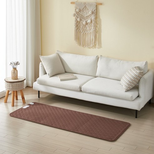 더안 초코브라운 EMF 탄소 전기장판, 카본 온열 매트, 퀸 사이즈 150×200 보이로담요