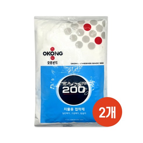 오공 벽지용본드 200 (무곽)800g-2개, 2개