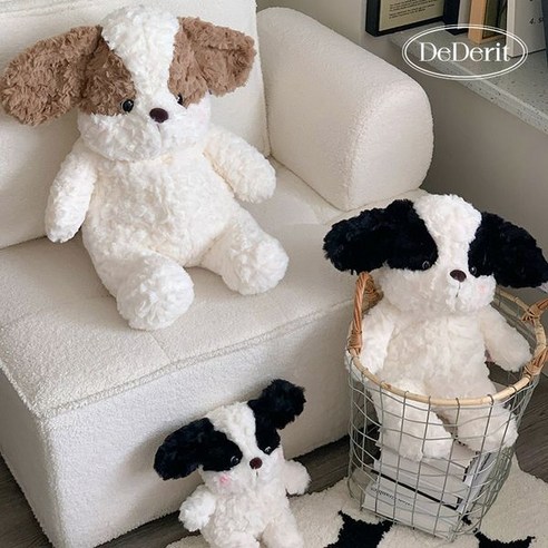 데데리트 바둑이 뽀글이 강아지 애착 인형 집들이 생일 선물, 03. 블랙 바둑이 강아지 인형 25cm 데데리트 바둑이 뽀글이 강아지 애착 인형 집들이 생일 선물, 03. 블랙 바둑이 강아지 인형 25cm