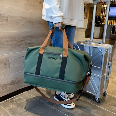 가벼움과 실용성을 겸비한 여행의 동반자: 셀루앙드 나일론 방수 더플백 여행용보스턴백
