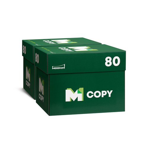 무림제지 M Copy 80g A4용지 에이포 복사용지 2박스, 5000매, A4 복사용품/라벨지
