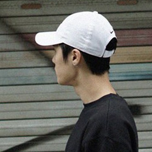 나이키 스우시 캡 모자 볼캡, 화이트