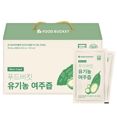 푸드버킷 유기농 여주즙, 30개, 70ml