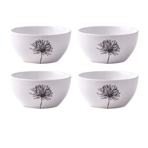 FREELIFE 가정용 밥그릇 세트 도자기 예쁜 HS-977, 5인치, A 5Inch 4pcs