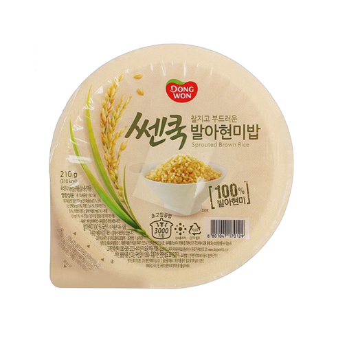 동원 쎈쿡 발아 현미밥, 210g, 2개