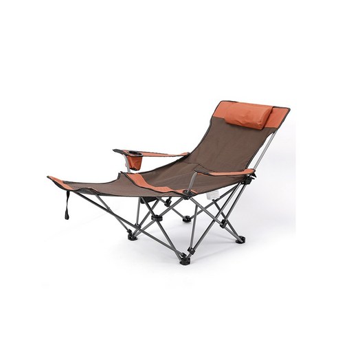 야외 접의자 비치 의자 리클라이너 휴대용 캠핑 피크닉 의자 캐주얼 낚시의자, 오렌지