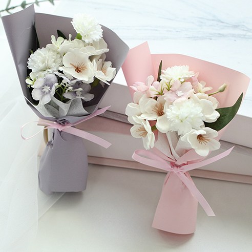 [웨딩나우ㅣ강추] 봄꽃이 가득한 납골당: 벚꽃 납골당 미니 꽃다발 [WeddingNOWㅣ인기상품]
