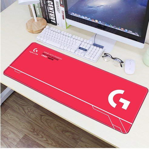 KORELAN게임 e스포츠 마우스 패드 800X300 초대형 두꺼운 자물쇠 먹으면서 닭 CS PC방 컴퓨터 테이블 패드 맞춤형, 800X400X2mm 잠금 모서리, 나기3