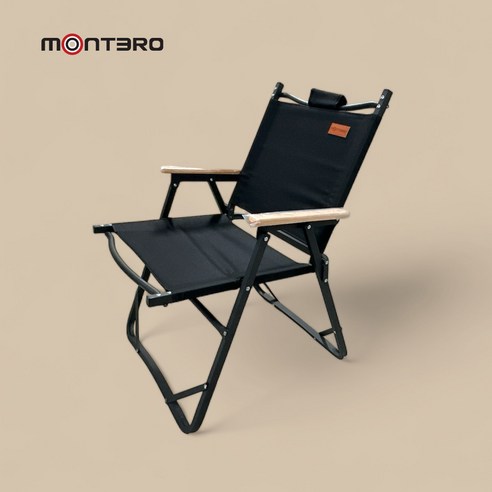 montero 캠핑 낚시 하이 경량 플랫 컴팩트 감독 촬영 대형 폴딩체어, 1개