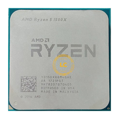 AMD-Ryzen 라이젠 5 1500X R5 3.5 GHz 쿼드코어 8 코어 CPU 프로세서 L3 = 16M 65W YD150XBBM4GAE 소켓 AM4