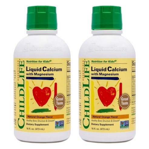 차일드라이프 액상 칼슘 마그네슘, 474ml, 2개