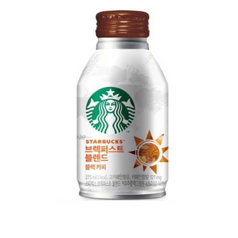 스타벅스 브렉퍼스트 블렌드 블랙커피275ml 한캔 캔커피 캠핑용 휴대용, 275ml, 1개