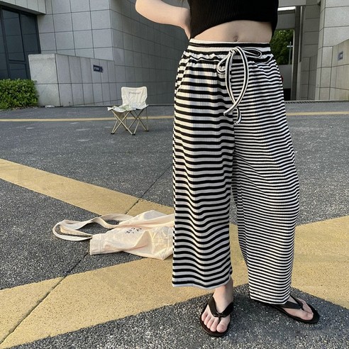 아가꼬 언발 줄무늬 팬츠 수입 여아 자매룩 아기옷 아동복