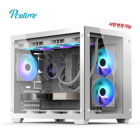 7500f4060 피씨스토어 화이트 PC 라이젠5 7500F RTX4060 240 ARGB 수냉 쿨러 피씨 영상편집 롤 발로란트 배그 포토샵 화이트 에디션 (32GB M.2 500GB), RTX4060Ti(변경) Best Top5