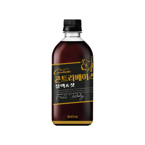 롯데칠성음료(주) 칸타타 콘트라베이스 블랙앤샷, 500ml, 6개