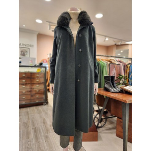 BCBG 세렌 라쿤COAT A2WBH833 17 [D/GRAY]