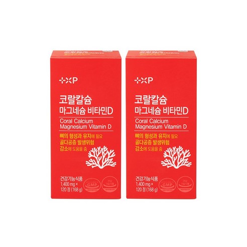 [ 디 더블유 리테일 ] 코랄칼슘 마그네슘 비타민D 120 정 2 개월, 2개, 120정