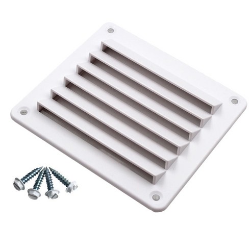 RV 보트 해양 요트 캐러밴 하우스 용 1 조각 플라스틱 루버 140mm * 125.5mm, 화이트, 설명