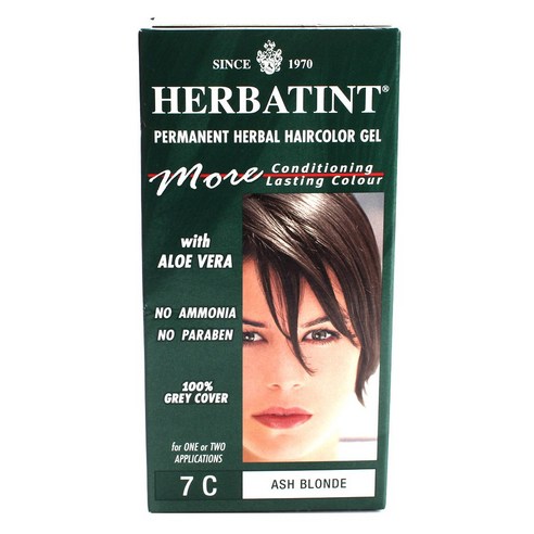 허버틴트 퍼머넌트 허벌 모어 컨디셔닝 래스팅 헤어컬러 젤 135ml, Ash Blonde, 1개