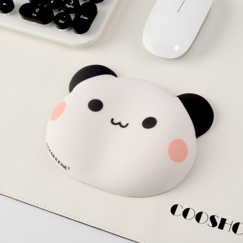 쿠슝 판다 팜레스트 마우스 손목 받침대 곰 마우스패드 손목 보호대 쿠션