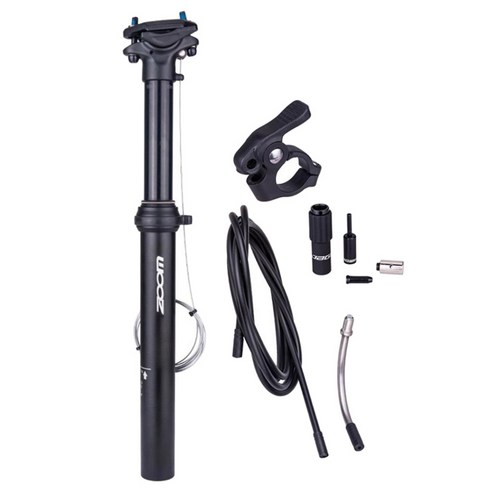 자전거 원격 Seatpost 외부 케이블 라우팅 경로 제어 좌석 포스트 사이클 조절 좌석 튜브 폴 부품, 블랙, 알루미늄 합금