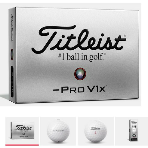 2023 NEW 타이틀리스트 Pro V1x 레프트 대시 골프공 4피스 [정품], 단품, 1개