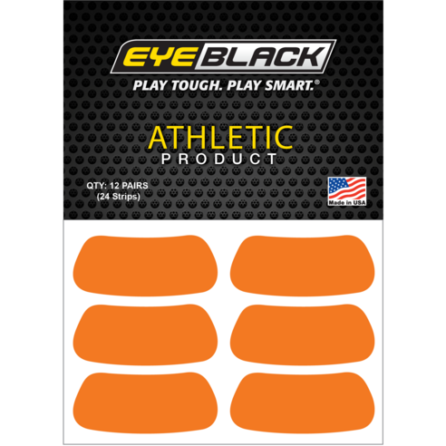 EYEBLACK Orange 컬러 아이블랙 12 pair (24개) 아이패치 스티커, 오렌지, 24개