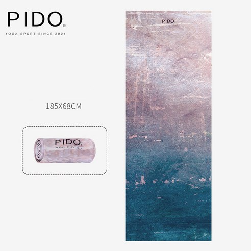 PIDO 요가 타월 필터 제한/코너 슬립/185x68cm, 몇 년 훔쳐 [앵글 슬립/185x68cm]