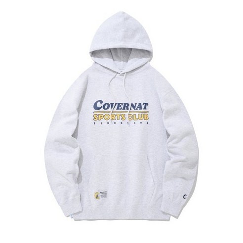 [커버낫본사정품 / 당일출고] 스포츠클럽 어센틱 로고 후디 헤더 그레이