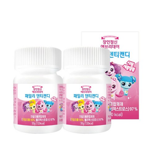 캐치티니핑 덴티캔디 아기 자이리톨 장인정신 에브리데이, 30g, 2개