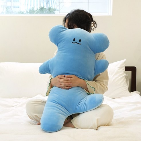 수제비 모찌 바디필로우 안고자는 긴 베개 롱쿠션 대형 캐릭터 인형 바디필로우