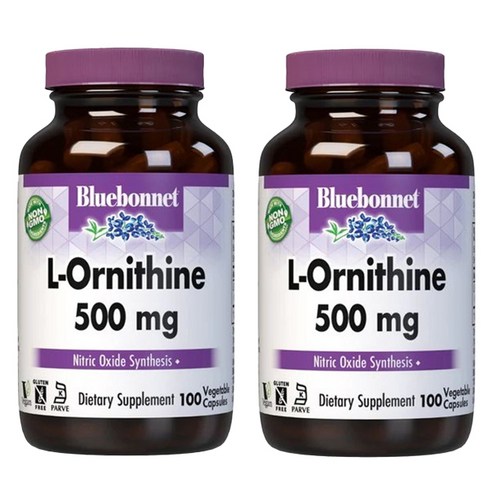 블루보넷 L-오르니틴 500mg 베지터블 캡슐, 100개입, 2개, 100정