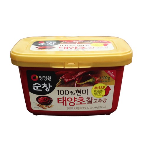 청정원 순창 태양초 찰고추장 2KG (가공식품), 청정원 순창 태양초 찰고추장 2KG (가공식품)x1개, 1개